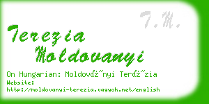 terezia moldovanyi business card